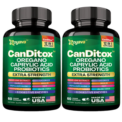 Candida Cleanse Balance: Gut Health, Immunity, Stress Support & Anti-Aging – 60 Vegan Capsules