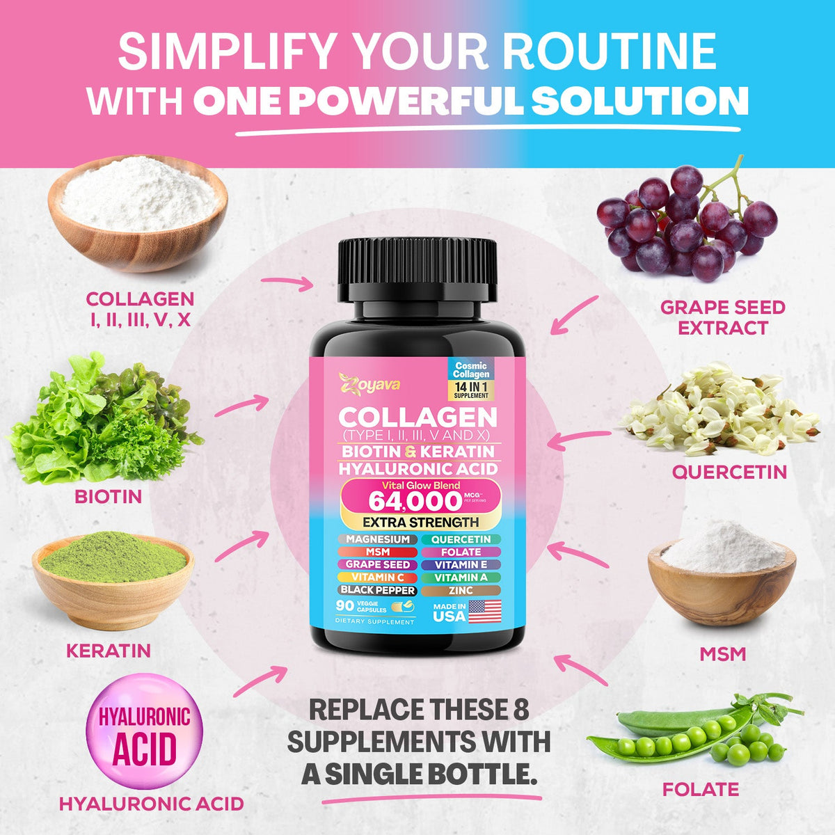 Vitality & Radiance Trio: Sea Moss Magic, Shilajit Power, & Cosmic Collagen Complex