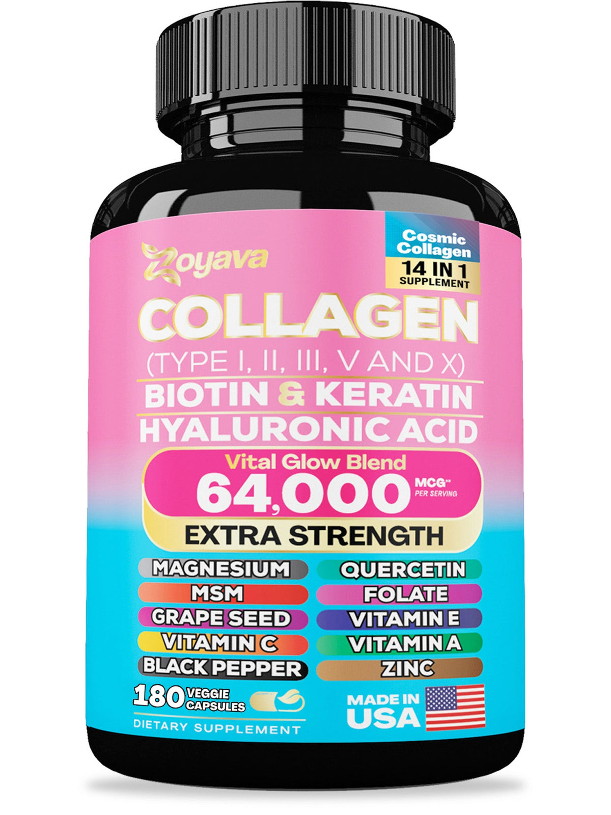 Cosmic Collagen Beauty Complex - 64,000MCG - Illuminate Your Radiance!