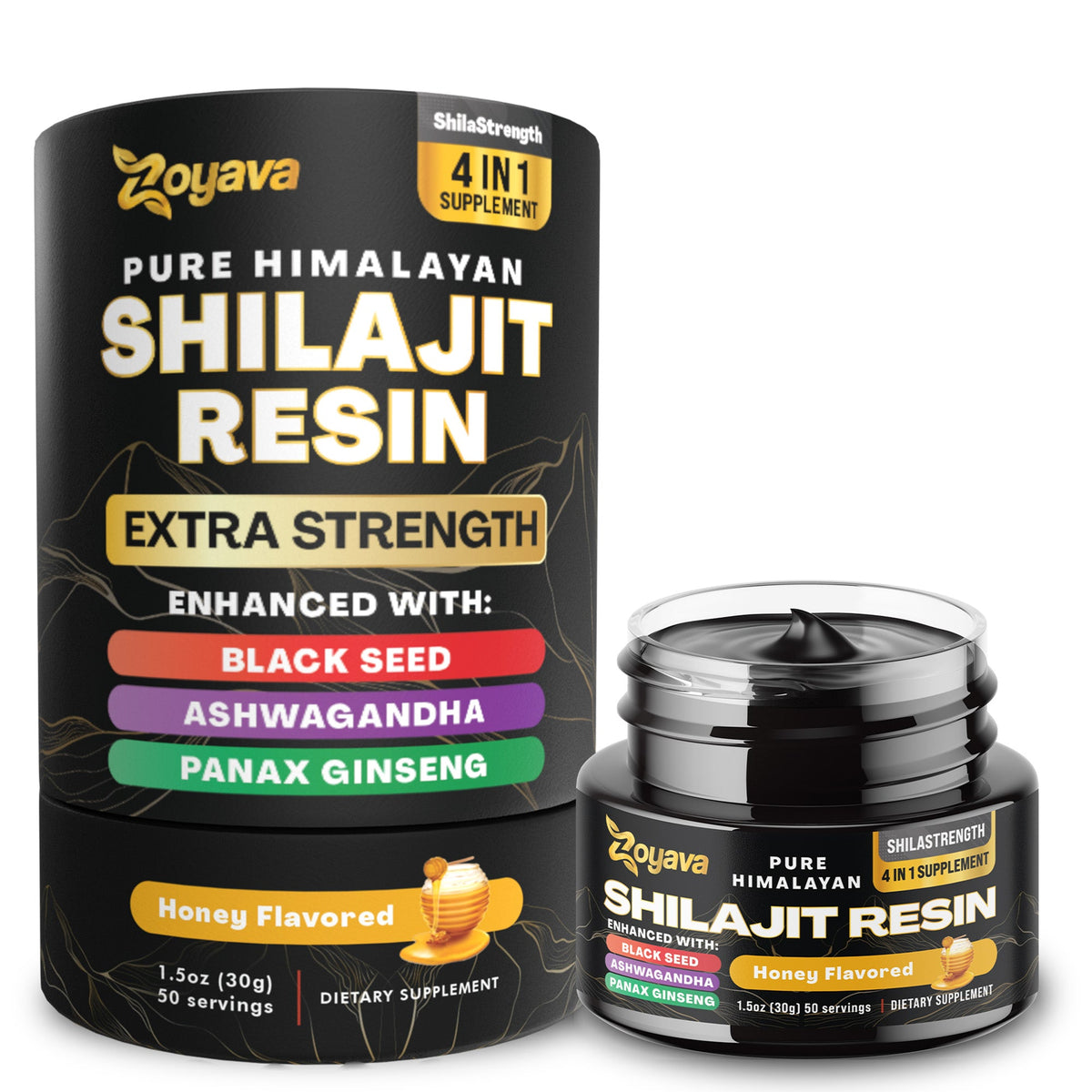 World's First Flavored Himalayan Shilajit Resin - Caramel, Original