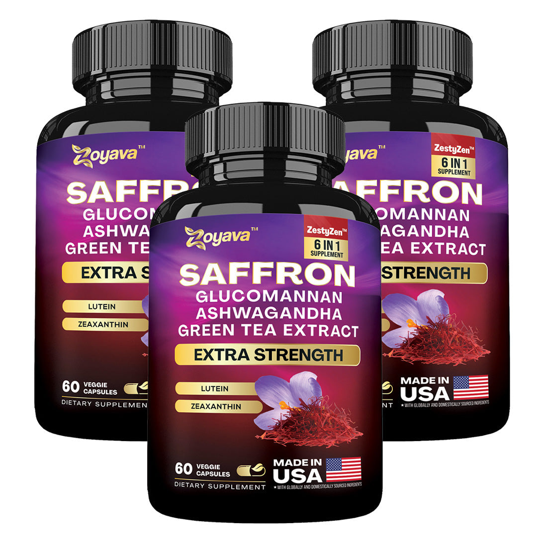 Revitalize Your Wellness: Saffron ZestyZen Blend - 4,000MG Powerhouse