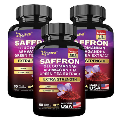 Revitalize Your Wellness: Saffron ZestyZen Blend - 4,000MG Powerhouse