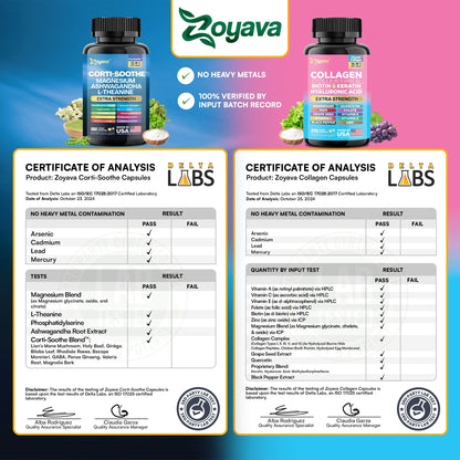 Shining Serenity Set - Corti-Soothe & Cosmic Collagen Bundle: Wellness & Beauty Supplements