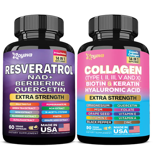 Radiant Revival Bundle: Cosmic Collagen Beauty Complex & Revitalize Resveratrol