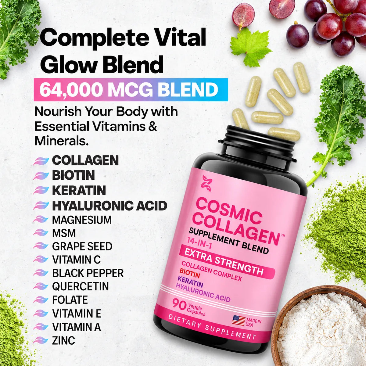 Cosmic Collagen™ – 14-in-1 Multi-Collagen Beauty & Wellness Formula