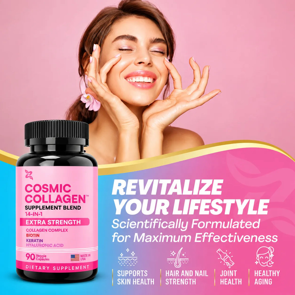 Cosmic Collagen™ – 14-in-1 Multi-Collagen Beauty & Wellness Formula