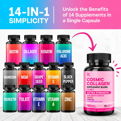 Cosmic Collagen™ – 14-in-1 Multi-Collagen Beauty & Wellness Formula
