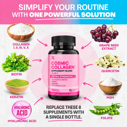 Cosmic Collagen™ – 14-in-1 Multi-Collagen Beauty & Wellness Formula