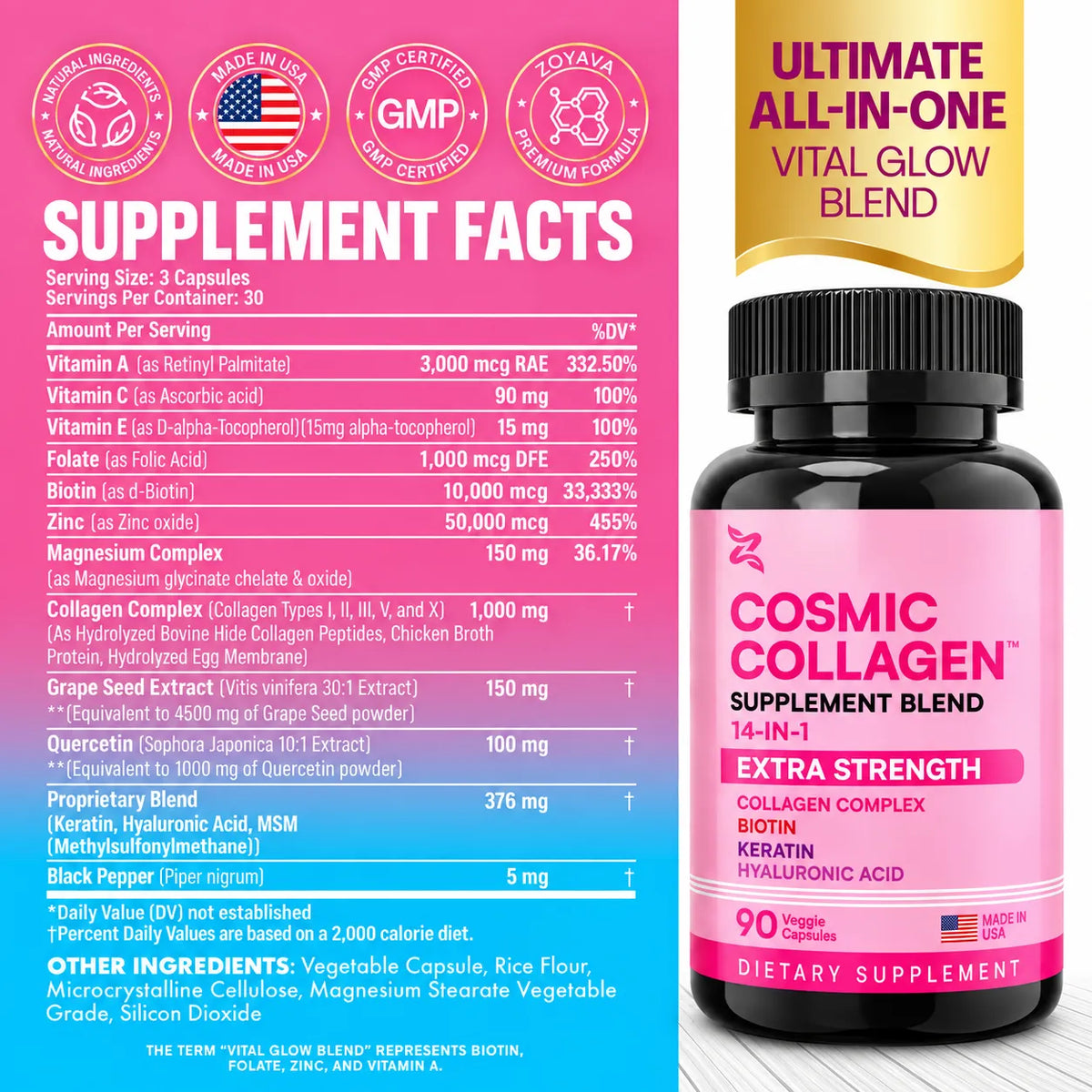 Cosmic Collagen™ – 14-in-1 Multi-Collagen Beauty & Wellness Formula